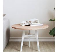 homiuse Piano per Tavolo Multifunzionale Desktop di Apprendimento Piano di Ricambio Rotondo per Tavolino da Caffè Banchi da Lavoro o Scrivanie Design Elegante Marrone 50x1,5 cm
