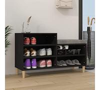 homiuse Scarpiera 102x36x60 cm in Legno Multistrato Scarpiera Panca Scarpiera Aperta Armadio Ingresso Mobiletto Ingresso Scarpiera Salvaspazio Scarpiera Ingresso Scarpiera Legno Nera