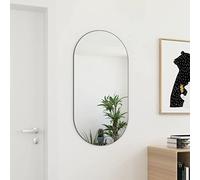 homiuse Specchio 100x50 cm in Vetro Specchio Da Parete Specchio Camera Da Letto Specchio Da Parete Moderno Specchio Trucco Da Parete Specchio Da Bagno Design Senza Cornice