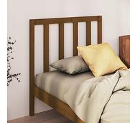 homiuse Testiera del Letto in Legno Protezione per Schiena Pannelli da Parete Arredamento per Camera da Letto Design Contemporaneo Marrone Scuro 81x4x100 cm