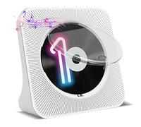Homlab Blutooth - Lettore CD portatile con altoparlanti, lettore CD desktop per la casa con copertura antipolvere, radio FM, protezione anti-salto, lettore musicale Home Audio Boombox con display LCD