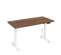 Homlando Scrivania BIMotion 1S 140 x 70 x 3,2 cm - Tavolo da ufficio con movimento automatico - Altezza regolabile con regolazione in altezza - Elettrico - Ergonomico - Seduta in piedi (telaio in noce