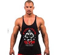 Hommes Tank Top Musculation Workout Imprimé Débardeur Tank Top Sans Manche Sport Fitness Gilet Bodybuilding