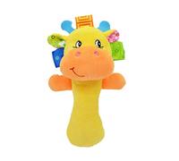 Homnive - Sonaglio a forma di sonaglio in morbido peluche, 1 pezzo, con animaletti di peluche e sonaglio per bambini, 1 2 3 anni+(forma casuale) (cervo)