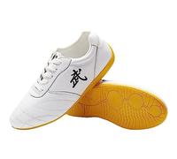 Homnova Scarpe Kung Fu Tai Chi Cinesi Scarpe Wing Tsun Taekwondo, Boxe Kung Fu Tai Chi Sport Palestra Arti Marziali Scarpe Unisex Adatto A Tutte Le Stagioni,Bianca,43EU