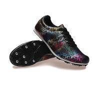 Homnova Track Spikes Scarpe Uomo Donna Scarpe Atletica Leggera Mesh Scarpe da Pista E da Campo Professionale 8 Chiodi Sprint Running Sneakers,Nero,39EU