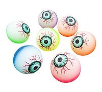 Homo Trends 25Pcs Bouncy Balls, Halloween Bouncy EyeBalls Glow in the Dark Bounce Ball Jet Balls Party Bag Filler per bambini in Halloween Party Supplies (colore casuale)