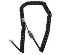 HOMOBABE 1 set Telefonico Sostitutivo con Districatore Set per Telefono Compatibile con Design Antitangle e Raccordo Rotante Estensibile Metri Colore Nero