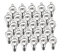 HOMOBABE 100 pezzi Ciondoli Lampadina in Antica per Gioielli Te Pendenti per Collane e Bracciali Accessori Decorativi Resistenti e Facili da Usare