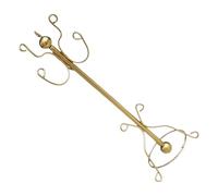 HOMOBABE 12 Appendiabiti in Metallo Dorato in Miniatura Supporto ad Albero per Abiti e Cappelli Accessori per Giochi di Finzione e Arredamento Vintage