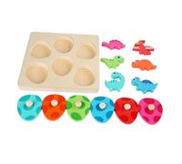 HOMOBABE 1set Puzzle Educativo Tema Dinosauri Per Ragazzo Ragazza Gioco Didattico Interattivo Sviluppa Logica Spaziale e Creatività Per Attività Familiari e Giochi Montessori