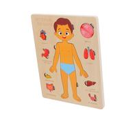 HOMOBABE 1set Puzzle Legno Per Ragazza Ragazza Didattico Montessori Per Apprendimento Del Corpo e Educativo Per Ragazzi e Ragazze