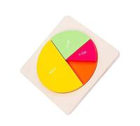 HOMOBABE 1set Tavola Didattica Legno Per Frazioni Gioco Educativo Montessori Per Sviluppo Delle Competenze Motorie e Cognizione Colorata Giochi Per La Prima Infanzia