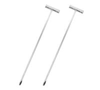 HOMOBABE 2 pezzi Gancio per Sollevamento Tombino da T Hook Antiruggine per Apertura Coperture Attrezzo Versatile per Uso Domestico Resistente e Pratico per Porte e Tombini