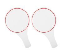 HOMOBABE 2 Pezzi Paletta per Risposte Rosso in Schiuma, Lavagna Cancellabile a Secco Portatile e Riutilizzabile per Segnapunti Giudici e Votazioni