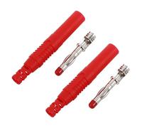 HOMOBABE 2 Pezzi Spina Banana per Altoparlanti 4mm in Rame Puro Isolamento Plastico, Alta Conduttività Elettrica e Saldabile, per Collegamenti Audio Sicuri