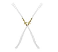 HOMOBABE 2 Pezzi Tubi Stoppino in Lega e Cotone per Lampada a Olio e Cherosene, Colore Oro, Lunghezza 12-14 Cm, Maggiore Durata e Stabilità per Progetti Fai-da-Te e Illuminazione