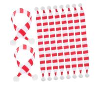 HOMOBABE 20pezzi Mini Sciarpe Natalizie per Bambole e Decorazioni, Sciarpe per Pupazzo Invernale e Orsetto, per Decorare Bottiglie di Vino e Ghirlande