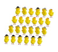 HOMOBABE 24pezzi Decorazione Pasquale Pulcini di Peluche Adorabili Chicchi per Festeggiamenti Pasquali Perfetti Come Decorazioni per Casa e Ufficio Divertente per Adulti