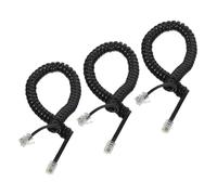 HOMOBABE 3 pezzi Telefonico Coiled Compatibile con Telefoni e Cordless Design Antifilatura Facile Installazione e Materiale Resistente Suono e Stabile
