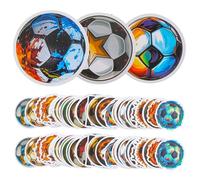 HOMOBABE 50 Adesivi Sportivi Calcio Impermeabili e Colorati per Laptop Skateboard e Decorazioni per Tema Sportivo per Adolescenti e Adulti