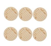 HOMOBABE 6pezzi Wooden Name Signs Carte Mensili Per Legno Segni Di Annuncio Per Foto Accessori Fotografici Per Regali Per Battesimo e Compleanno