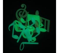 HOMOBABE Adesivi Murali Nota Musicale Luminosa, Facili da Usare e Rimovibili, in Plastica Colorata, Decorazione per Camerette e Pareti di Casa