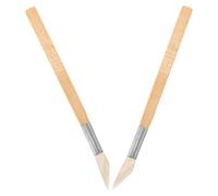 HOMOBABE Brunitoio in Agata con Manico Ergonomico 2 Pezzi Strumento per Lucidare e Levigare Gioielli Utensile Fai da Te per Gioielleria Professionale e Uso Personale