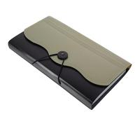 HOMOBABE Cartella Portadocumenti a Fisarmonica Multistrato in Pp Verde, Organizer Portatile per Archiviazione Documenti Fiscali, Fatture e Contratti, Cartella Espandibile Leggera per Casa