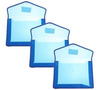 HOMOBABE Cartelline Porta Documenti Impermeabili A4 in Pp Bottone 3 Pezzi, Organizer Pratico e Portatile per Certificati e Contratti in Ufficio o Scuola