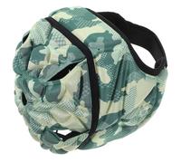 HOMOBABE Casco da Rugby Imbottito in Schiuma Eva Camouflage Verde, Casco da Football e Adulti Protezione Orecchie 3d, Traspirante e Regolabile per Sport di Squadra