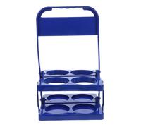 HOMOBABE Cesta Bottiglie Pieghevole con Organizer Compatto per Bottiglie e Lattine per Picnic e Barbecue Colore Blu