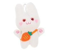 HOMOBABE Ciondolo Bambola Carota Carino Bunny Adorabile Portachiavi Pendente Della Borsa Del Fumetto Portachiavi Imbottito Ciondoli Di Coniglio Ripieno Peluche Yellow