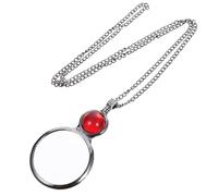 HOMOBABE Collana con Lente d Ingrandimento Vintage Portatile Ciondolo Multifunzione Resistente per Lettura Chiara e Uso Quotidiano Accessorio Elegante da Donna e Uomo