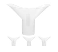 HOMOBABE Coppetta per Lavaggio Oculare in Plastica Bianca 4 Pezzi, Pratica e Comoda per Uso in Laboratorio, per Ricercatori e Studenti