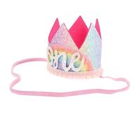 HOMOBABE Coroncina Compleanno Per Cappello Con Numeri e Paillettes Accessorio Festa Per Foto e Celebrazioni Di Compleanno Adatta