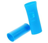 HOMOBABE Custodia Protettiva in Silicone Blu per Microfono Wireless Bbs U-666b, Copertura Completa Antiscivolo per Microfono Ktv Anelli Anti-caduta, Accessori Resistenti e Flessibili
