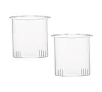 HOMOBABE Filtro per Tè in Vetro 2 Pezzi per Teiera 600ml, Infusore Rimovibile Rete Fine, Facile da Pulire, Compatibile Foglie di Tè Sfuso, per Casa e Ufficio