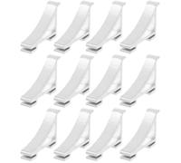 HOMOBABE Ganci Struttura Semplice e Resistente 12 Pezzi in Alluminio Argento Supporto Mensola Facile da Installare per Uso Prolungato per Frigorifero e Ice Chests