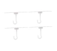 HOMOBABE Gancio da per Rete Moschicida da e Resistente per Installazione Facile Tendaggi e Mosca Colore Bianco