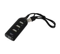 HOMOBABE Hub USB 2.0 a 4 Porte USB 2.0 Data Hub Portatile Compatibile Pc e Laptop Leggero e Plug And Play per Uso Quotidiano e Ufficio