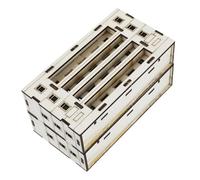 HOMOBABE in Legno Cabina da Personalizzare 2 senza Assemblaggio Design e Non Finito per Artigianato e Ufficio