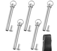 HOMOBABE Kit 5 Set Rivetti e Dadi in Acciaio Inox per Albero Ventilatore Pieghevole Accessori per Riparazione Ventaglio Manuale Fissaggi Resistenti e Sicuri per Uso Professionale e