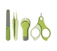 HOMOBABE Kit Manicure per Ragazzo Ragazza Tagliaunghie Compatto e Leggero in Plastica e Acciaio Inox, Design da Viaggio Sicuro e Completo la Cura