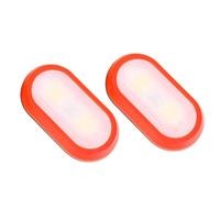 HOMOBABE Luci LED da Corsa Impermeabili 2 Pezzi Clip, Luce di Sicurezza Rossa per Correre di Notte, Alimentate da 2 Batterie AAA, per Sport All'aperto e Ciclismo