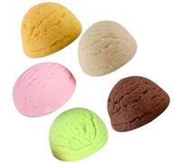 HOMOBABE Modello di Gelato Artificiale 5 Palline in Pvc Resistente Decorazioni per Gelato e Bomboniere per Feste Espositori per Negozi Bar e Caffetterie Scenografia Fotografica
