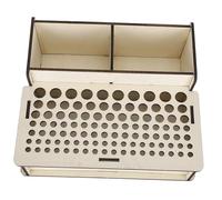 HOMOBABE Organizer per Attrezzi da Pelle in Legno con Supporto Pratico e Stabile per Artigianato Te Scaffale Porta Attrezzi da Parete per Lavoro Manuale e Hobby