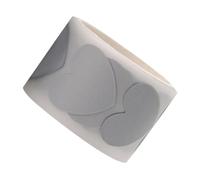 HOMOBABE Pellicola Riflettente Termoadesiva Adesione e Lavabile a Forma di Cuore Nastro in Plastica Argento per Abbigliamento e Cappelli per Decorazione DIY