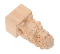 HOMOBABE Pinnacoli in Legno Grezzo Per Aste Design Classico Di Ponte Romano Intagli in Legno Artigianali Puntale Per Asta Portabandiera Decorativo Per Interni