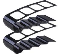 HOMOBABE Porta Telecomando TV 4 Scomparti in Plastica Nero Piccolo Organizer per Telecomando da Tavolo per Condizionatore e Remoto Supporto Compatto per Ufficio e Casa Salvaspazio